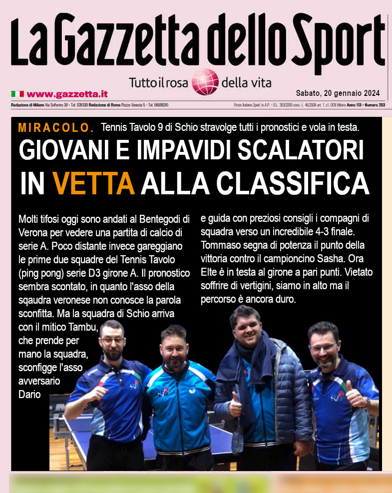 gazzetta 2024 01 20